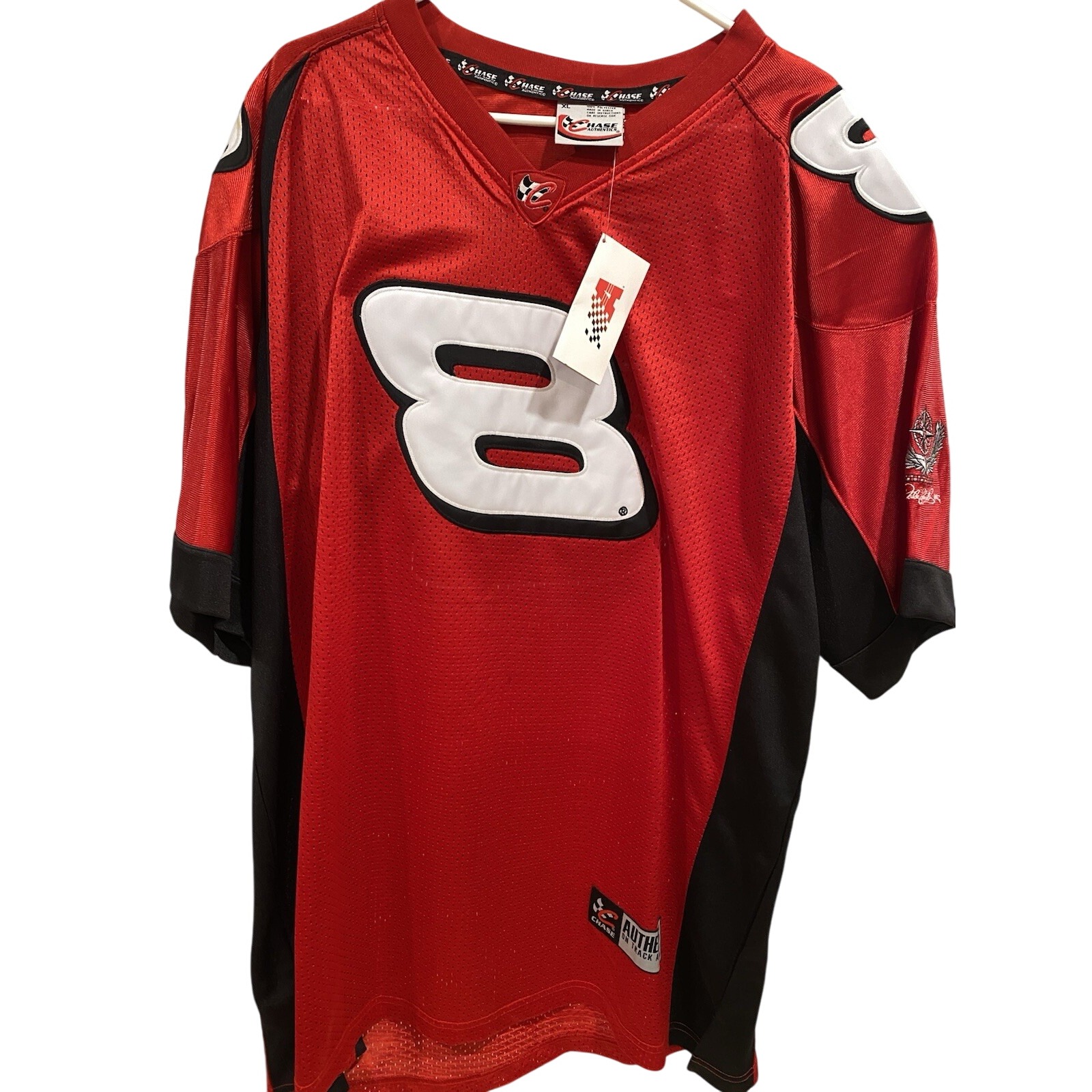 Vintage Chase Authentics Dale Earnhardt Jr. Signed Nascar Jersey Red Black Nwt